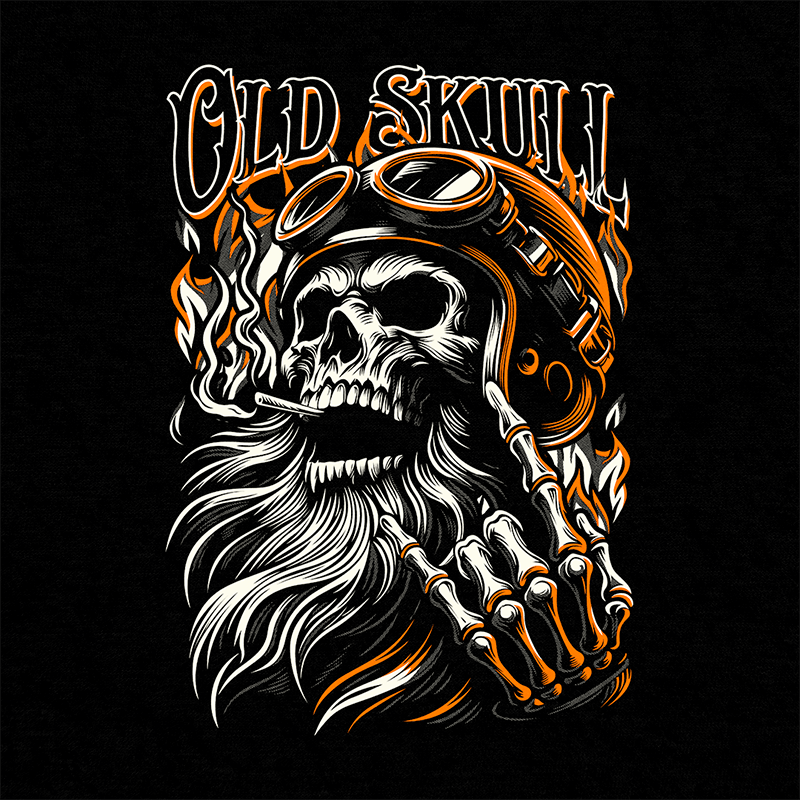 Camiseta Old Skull